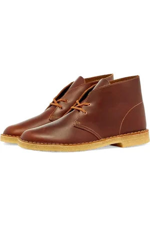 Clarks Sko, Herre, Brun, 44 EU, Læder, Desert Støvler