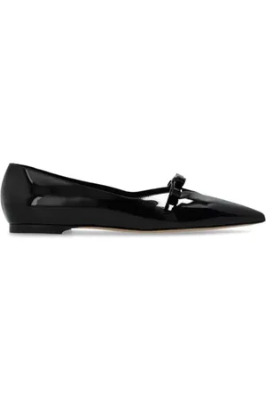 Casadei Sko, Dame, Sort, 38 EU, Læder, Sort laklæder ballerina sko