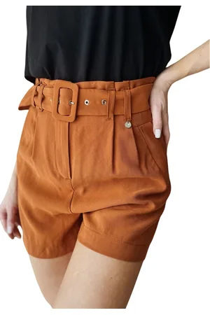 Liu Jo Shorts, Dame, Brun, S, Uld, Shorts med bælte
