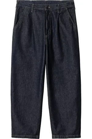 Carhartt Jeans, Herre, Blå, W33, Bomuld, Loose-fit Jeans med Amerikansk Lomme