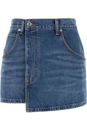 Alexander Wang Nederdel, Dame, Blå, W25, Denim, Denim Mini Nederdel