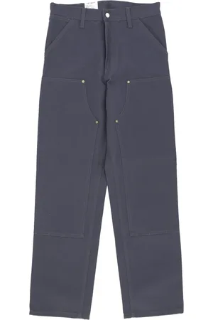 Carhartt Bukser, Herre, Grå, W34 L32, Bomuld, Double Knee Arbejdsbukser med Værktøjslommer