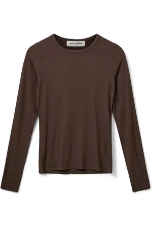 Sofie Schnoor Top, Dame, Brun, XS, Uld, Brun Fudge Langærmet T-shirt