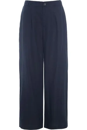 Bitte Kai Rand Bukser, Dame, Blå, S, Dark Midnight Linen Bukser Loose Fit