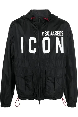 Dsquared2 Jakke, Herre, Sort, M, Uld, Icon cargo windbreaker