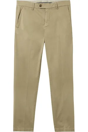 Brooks Brothers Bukser, Herre, Grøn, W36, Bomuld, Almindelig pasform stræk bomuld gabardine chino
