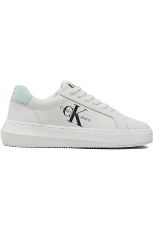 Calvin Klein Sko, Dame, Hvid, 40 EU, Læder, Chunky Cupsole Laceup Sneakers