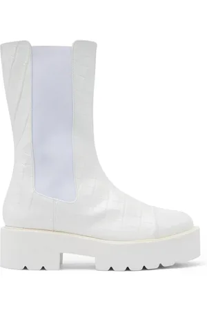 Stuart Weitzman Sko, Dame, Hvid, 37 EU, Læder, Presley Ultralift Bootie
