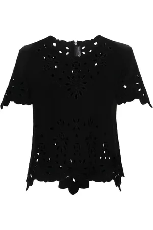 ERMANNO SCERVINO Bluser & Skjorter, Dame, Sort, M, Bomuld, Top
