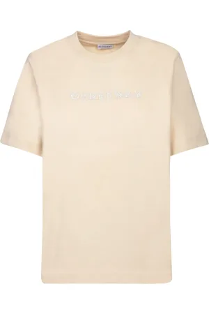 Burberry Top, Dame, , M, Bomuld, T-shirt med broderet logo