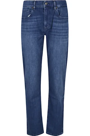 7 for all Mankind Jeans, Herre, Blå, W29, Bomuld, Slimmy Tapered Jeans