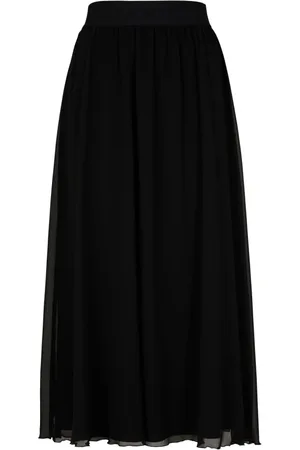 JOOP! Nederdel, Dame, Sort, M, Chiffon, Sort chiffon nederdel med elastisk talje