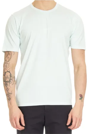 C.P. Company Top, Herre, Blå, L, Bomuld, 24/1 Jersey Logo Label T-shirt