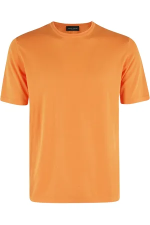 Roberto Collina Top, Herre, , M, Bomuld, Bomuld Strik Kortærmet Top