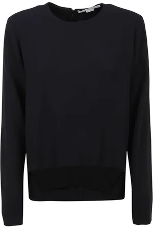 Stella McCartney Bluser & Skjorter, Dame, Sort, L, Uld, Sort Top Bluser og Skjorter