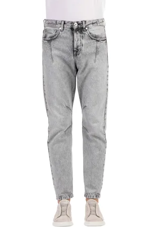 ELEVENTY Jeans, Herre, Grå, W33, Bomuld, Slim-fit Jeans