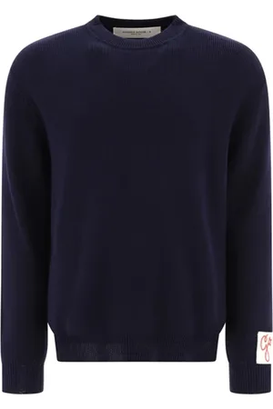 Golden Goose Strik, Herre, Blå, S, Uld, Moderne Sweater til Mænd