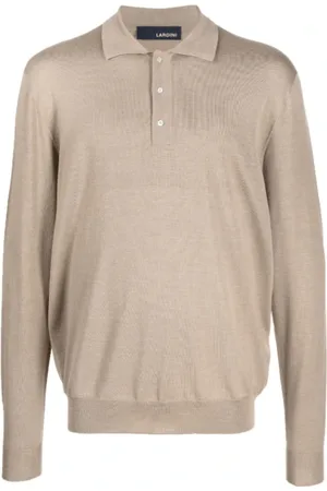 LARDINI Top, Herre, , M, Uld, Strikket poloshirt