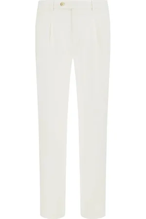 Boggi Milano Bukser, Herre, Hvid, L, Bomuld, Stretch Bomuld/TENCEL Bukser