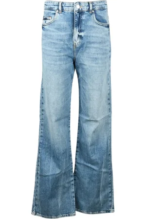 Chiara Ferragni Jeans, Dame, Blå, W26, Bomuld, Wide Jeans