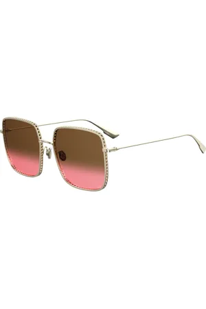 Dior Tilbehør, Dame, Gul, 59 MM, Uld, Stilfulde solbriller