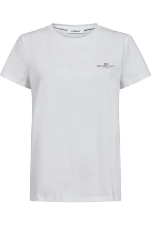 Co`Couture Top, Dame, Hvid, XS, Bomuld, Logo Tee T-shirt