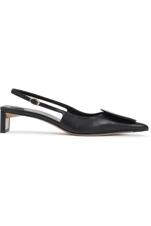 Jacquemus Sko, Dame, Sort, 38 EU, Læder, Sort Læder Pumps med Spids Tå