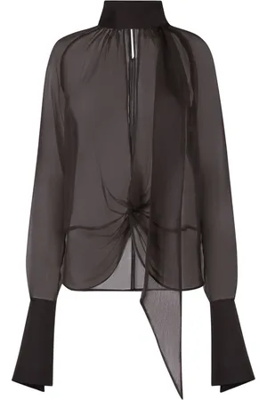 Nina Ricci Bluser & Skjorter, Dame, Sort, M, Sort sløjfe bluse - Elegant stil