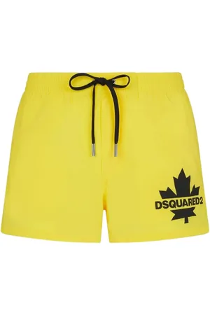 Dsquared2 Badetøj, Herre, Gul, S, Polyester, Badeshorts