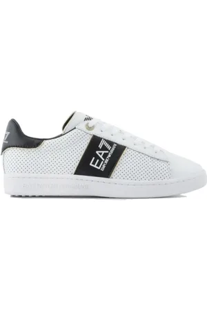 EA7 Sko, Herre, Hvid, 41 1/2 EU, Læder, Læder Sneakers
