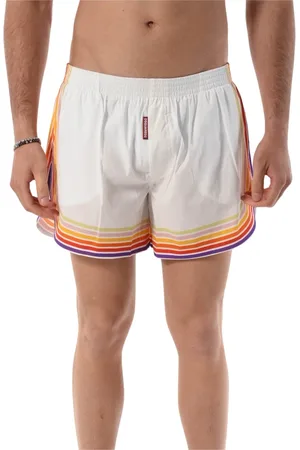 Dsquared2 Badetøj, Herre, Flerfarvet, XL, Polyester, Rainbow Print Badeshorts