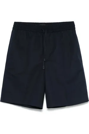 BRIONI Shorts, Herre, Blå, 2XL, Bomuld, Linnedbomuldsshorts med lommer