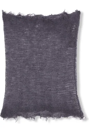 Cortana Tilbehør, Dame, Grå, ONE SIZE, Cashmere, Åbenstrikket sweater i alpaka, silke og cashmere