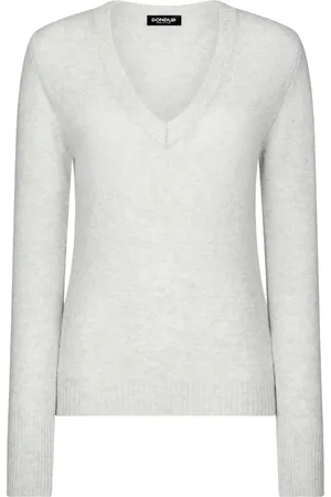 Dondup Strik, Dame, Grå, XS, Bomuld, Grå Sweater