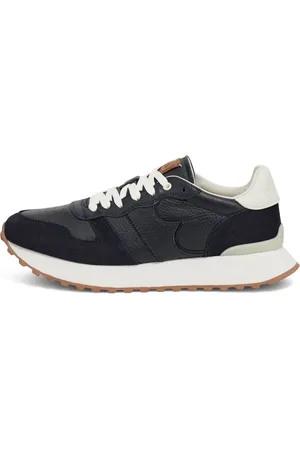 Boggi Milano Sko, Herre, Blå, 41 EU, Læder, Tumbled Leather Træningssko