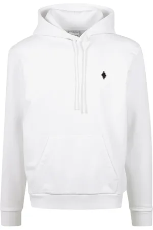 MARCELO BURLON Sweathshirts & Hoodies, Herre, Hvid, XL, Bomuld, Hættetrøje