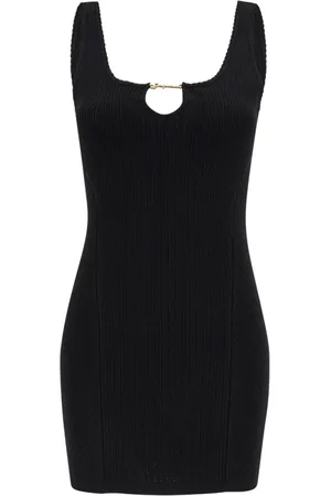 Jacquemus Kjole, Dame, Sort, S, Polyester, Sort Mini Kjole Sierra