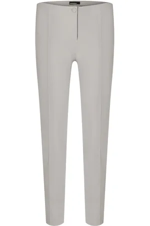 Cambio Bukser, Dame, Grå, 2XL, Slim-fit Bukser