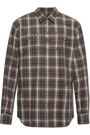 Dsquared2 Skjorte, Herre, Brun, S, Bomuld, Checkered Shirt