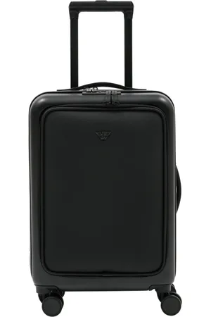 Emporio Armani Kuffert, Herre, Sort, ONE SIZE, Lynlåsforsynet, ensfarvet kuffert med logo