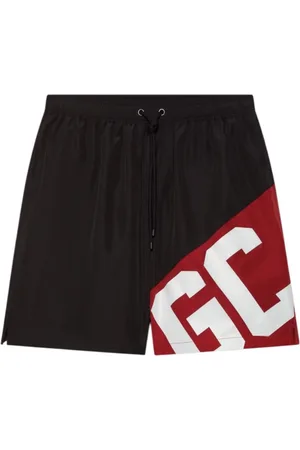GCDS Shorts, Herre, Sort, M, Polyester, Sort Logo Boxershorts med Lommer