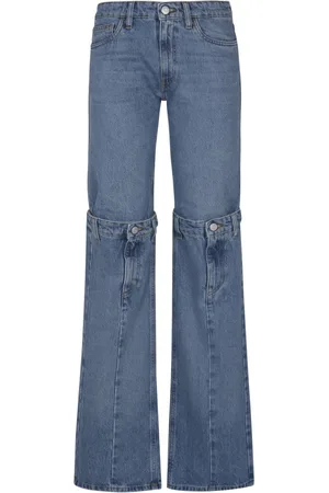 COPERNI Jeans, Dame, Blå, S, Bomuld, Open Knee Jeans