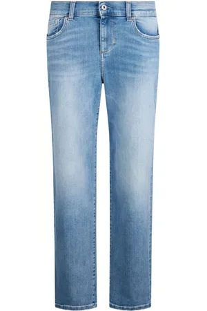 Liu Jo Jeans, Dame, Blå, W25, Bomuld, Lyseblå Straight Jeans