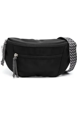 Lanvin Taske, Herre, Sort, ONE SIZE, Nylon, Curb Small Waist Bag