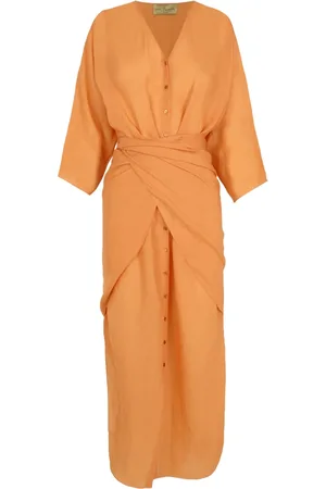 Cortana Kjole, Dame, , 2XL, Tyl, Midi Kjole i Mandarin Ramie