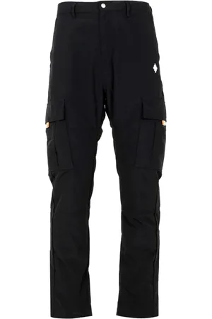 MARCELO BURLON Bukser, Herre, Sort, S, Cargo Bukser med Krydslogo