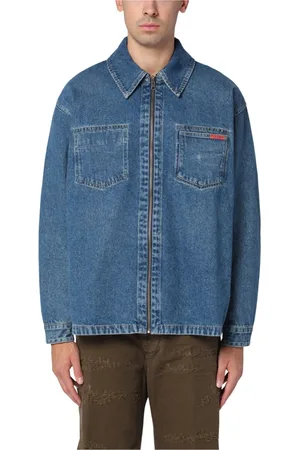 MARTINE ROSE Jakke, Herre, Blå, M, Denim, Letvægtsjakke