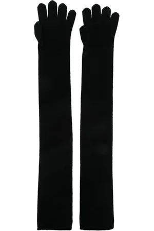 Max Mara Tilbehør, Dame, Sort, ONE SIZE, Cashmere, Cashmere Strikkede Handsker