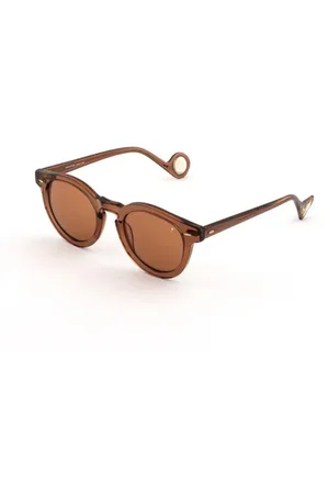 Eyepetizer Tilbehør, unisex, Brun, ONE SIZE, Uld, Stilfulde solbriller til mænd - Rupert
