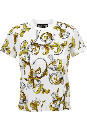 VERSACE Top, Dame, Flerfarvet, M, T-shirts og Polos Hvid